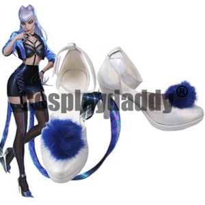 Zapatos de salón LOL K/DA Ahri Akali Evelynn Kai'Sa All Out Cosplay con correa al tobillo S008 - Imagen 1 de 5