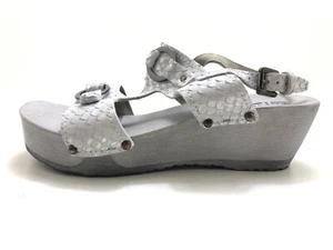 Softclox Damen Sandale Sandalette Pantolette Silber Gr. 37 (UK 4) - Bild 1 von 5