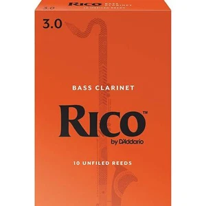 Rico Bass Clarinet Reeds, Strength 3, 10 Pack - Picture 1 of 1