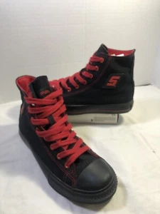 SNAP ON TOOL RED/BLACK HI/TOP SNEAKERS SIZE 7 - Picture 1 of 17