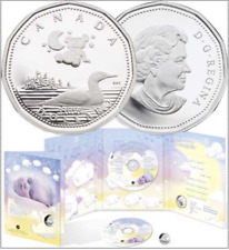 2006 CANADA Baby Lullaby Sterling Silver Loonie & CD set
