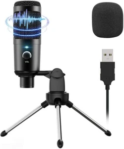 USB Microphone, Noise Reduction PC Microphone for Recording and Cardioid Pickup, - Picture 1 of 8