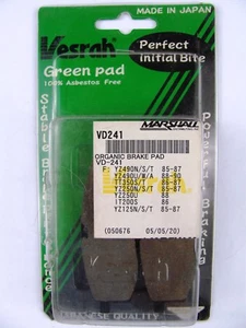 Vesrah Organic Brake Pads VD-241 Front for Yamaha - New - Picture 1 of 1
