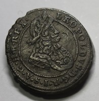 Hungary 1699 CB, Leopold I 1 Krajczar.. Very Fine