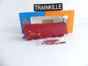 46291 / ROCO HO WAGON A BOGIES A PAROIS TELESCOPIQUES DE LA CFL - Imagen 1 de 4