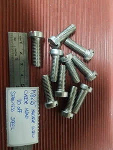 Tornillo de máquina con cabeza de queso M8 x 25 de acero inoxidable 10 apagado - Imagen 1 de 4