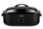 Aroma  18Qt. Electric Roaster Oven with Metal Inner Rack - Black Open Box