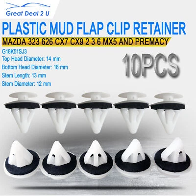 10pcs for Mazda CX7 CX9 Premacy Fastener Clip Door Trim Panel Retainer Plastic - image 1 of 4