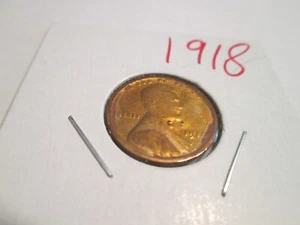 1918  Lincoln Wheat 1¢ Cent Penny   . - Picture 1 of 5
