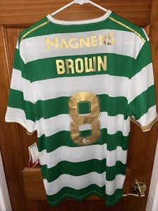 New Balance 2017/18 Celtic FC Home Brown Jersey, Shirt, New, Size Large - Picture 1 of 6