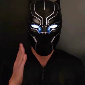 1:1 MarveI Black Panther Avengors Helmet Wearable Cosplay Mask Gift Killerbody - Picture 1 of 16