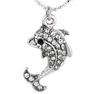 Clear Stone Dolphin Sea Animal Pet Charm Anklet Fashion Summer Jewelry for Girls - Bild 1 von 1