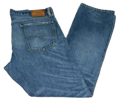 Pantalones de mezclilla con ribete para hombre Polo Ralph Lauren Hampton Tag 36x32 medida talla 37x32 Foto 1 de 4