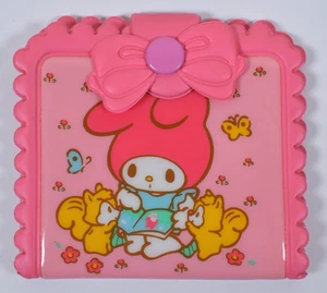 Vintage Sanrio My Melody Hello Kitty 1988 Vinyl Coin Purse Japan Wallet Rare - Picture 1 of 9
