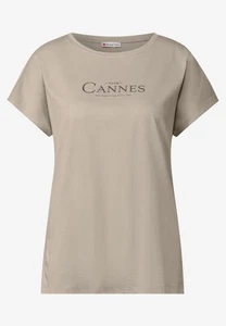 Street One Basic Foil Print Shirt Morning beige - Bild 1 von 1