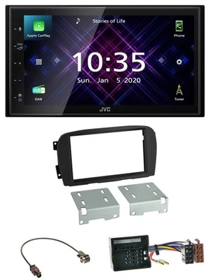 JVC DAB 2DIN MP3 Bluetooth USB Autoradio für Mercedes SL-Klasse 00-06 R230 - Bild 1 von 4