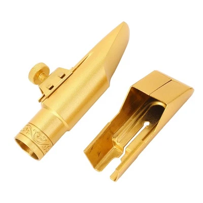 Altsaxophon-Mundstück Mit Kappenligatur Messing Metall Eb 5C Für Anfänger - Bild 1 von 4