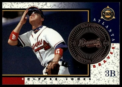 1998 Pinnacle Mint Collection #11 Chipper Jones Bronze - Image 1 of 2