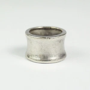 Hope Faith Miracles Sterlingsilber Größe 6,5 konkav 14,1 mm breiter Bandring - Bild 1 von 16