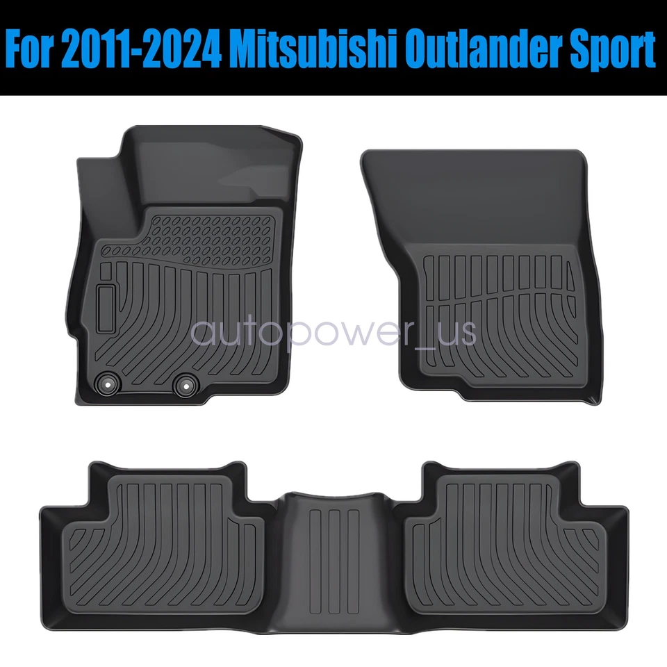 Juego de tapetes delanteros y traseros TPE para Mitsubishi Outlander Sport 2011-2024 Foto 1 de 4