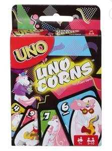 NEW UNO UNO CORNS Mattel Unicorn Playing Cards New In Opened Box - Picture 1 of 13