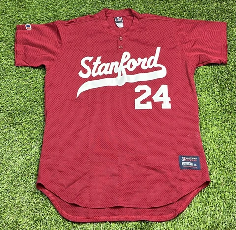 Team Issued Stanford Cardinals #24 NCAA Baseball Jersey Men's XL Maroon Cover