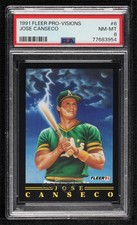 1991 Fleer Pro-Vision Jose Canseco #6 PSA 8