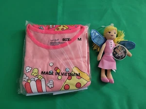 Cat & Jack Girls 2pc Sleepwear Set M (7/8) & Dreamland Fairy Doll Gift Lot of 2 - Picture 1 of 12
