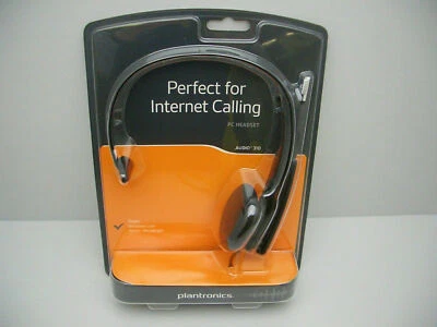 Plantronics Audio 310 Mono Nero Fascia Analogico PC Cuffie 37852-11 Nuovo Sealed - Immagine 1 di 2