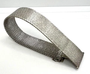 Solid Art Deco 835 silver bracelet bangle vintage silver bracelet - Picture 1 of 6