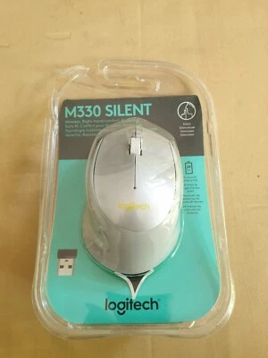 Genuine Logitech M330 Silent Plus Wireless Mouse Ash - 2.4GHz - Image 1 of 4