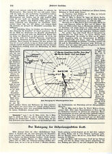 Upadek ekspedycji bieguna południowego kapitana Scotta mapa stacji przekaźnikowej 1913