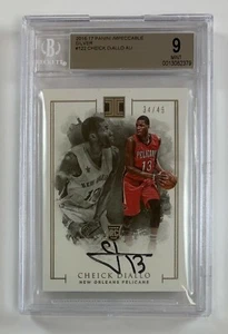 2016-17 Panini Impeccable #122 Cheick Diallo Auto 34/49 BGS 9 Mint SF-2379 - Picture 1 of 2