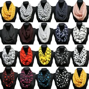 Strickschal Loop Schal Rundschal Schlauchschal Halstuch Winter Schal Damen Neu - Bild 1 von 19