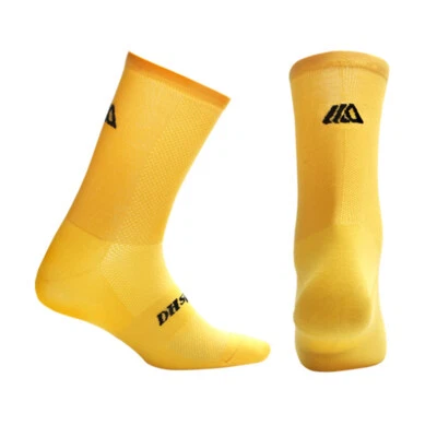 Meias de ciclismo de estrada ciclismo bicicleta esportes meias atléticas XC BMX MTB amarelo - Imagem 1 de 4