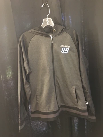 Carl Edwards #99 NASCAR Soft Zip Up Jacket with Hood by Chase Lined Size XL Cover