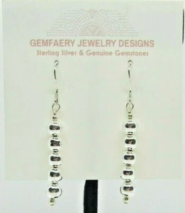 Sterling Silver Dangle Earrings #5459...No Stone...Handmade USA - Picture 1 of 6