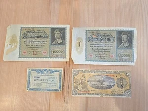 Bulk Lot of World Foreign Banknotes Paper Money Germany France Mexico Lot - Picture 1 of 10