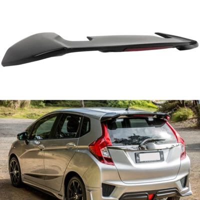 Spoiler de teto para 2014-2019 Honda Fit Hatchback plástico ABS com luz de freio LED - Imagem 1 de 4