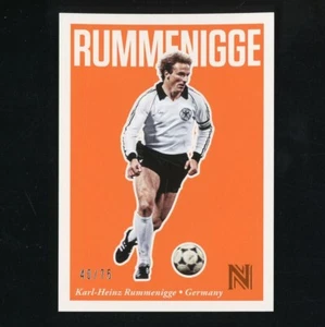 2017 Panini Nobility Karl Heinz Rummenigge Orange 40/75 Germany ZD2264 - Picture 1 of 2