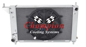 3 Row Eagle Champion Radiator W/ 14" Fan for 1996 Ford Mustang V8 Engine #CC1775 - Picture 1 of 9