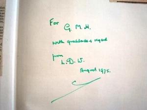 Hand-Signed by Leslie Weatherhead with additional personal Ephemera - 1975 - Picture 1 of 5