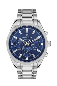 Daniel Klein exklusive Herrenuhr blaues Zifferblatt/Silber - Bild 1 von 2