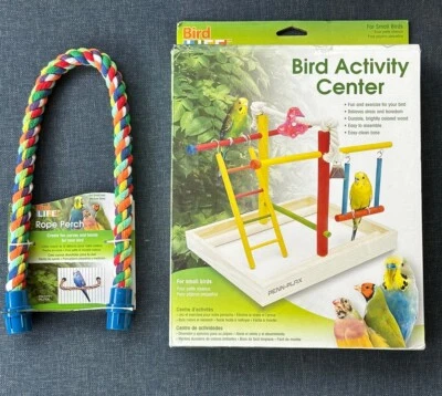 木鸟活动中心鹦鹉蟑螂小鸟 + 棉绳鲈鱼 — 第 1/4 张图片