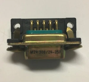 CINCH M24308/24-25F 9 PIN D-SUB MALE CONNECTORS (4 PCS) - Picture 1 of 4