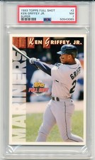 1993 Topps Full Shot Super Ken Griffey Jr. 3.5x5 JUMBO CARD #2 NEAR MINT PSA 7