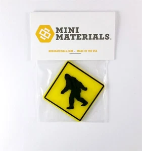 Dollhouse Miniature Mini Materials Sasquatch, Bigfoot Sign, MM0116 - Picture 1 of 1