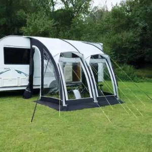 Leisurewize Ontario Caravan Porch Pole Awning 260 With Blinds 2.6m Wide Grey - Picture 1 of 6