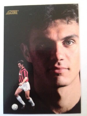 PAOLO MALDINI Rookie RC Card #421 Italian Score 1992 Soccer Football Card - Image 1 of 3