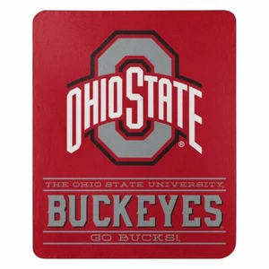 Neu Northwest NCAA Ohio State Buckeyes Fleece Überwurf Decke Große Größe 50" x 60" - Bild 1 von 2